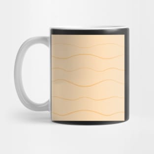 Pastel Orange Waves Mug